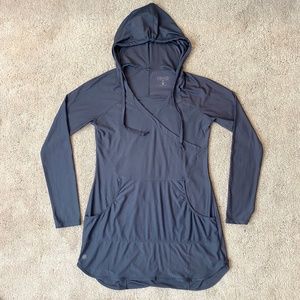 Athleta Wick-It Wader Hoodie Cover up Sun Shirt Size Medium